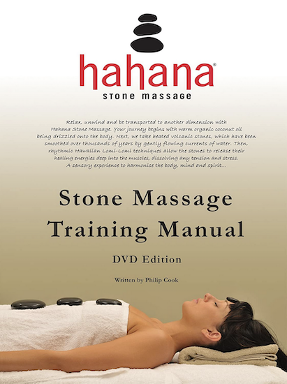 massage aux pierres chaudes, couverture du livre Hahana stone massage.